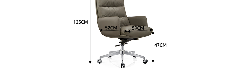 Cómodas ruedas giratorias ejecutivas, muebles de malla de cuero, silla de oficina ergonómica rodante negra, muebles, sillas