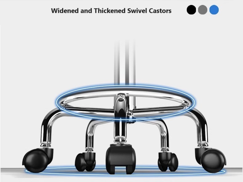 Tabouret roulant rond pivotant en cuir PU, hauteur réglable, pour dessin, Salon de Spa, tatouage, Massage, chaise de travail